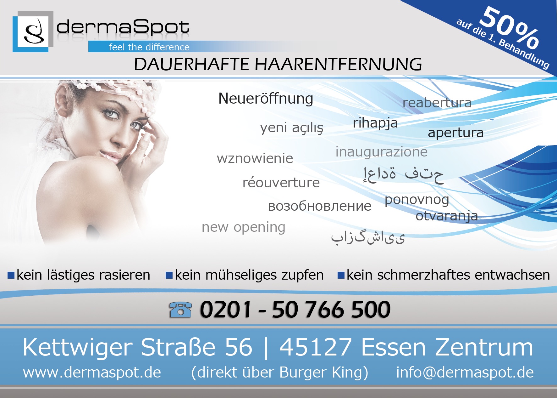 Flyer 01 dermaSpot front